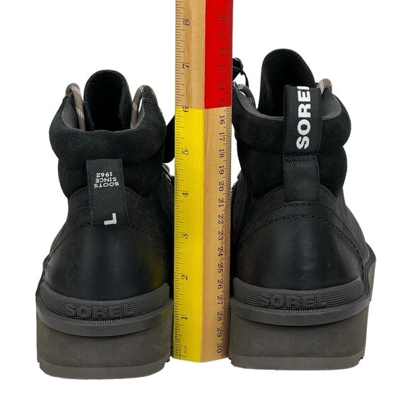 Sorel Hi Line Hiking Boot Women's SZ 10.5 Black Suede Leather NEW Athletic Chunk - Picture 6 of 10